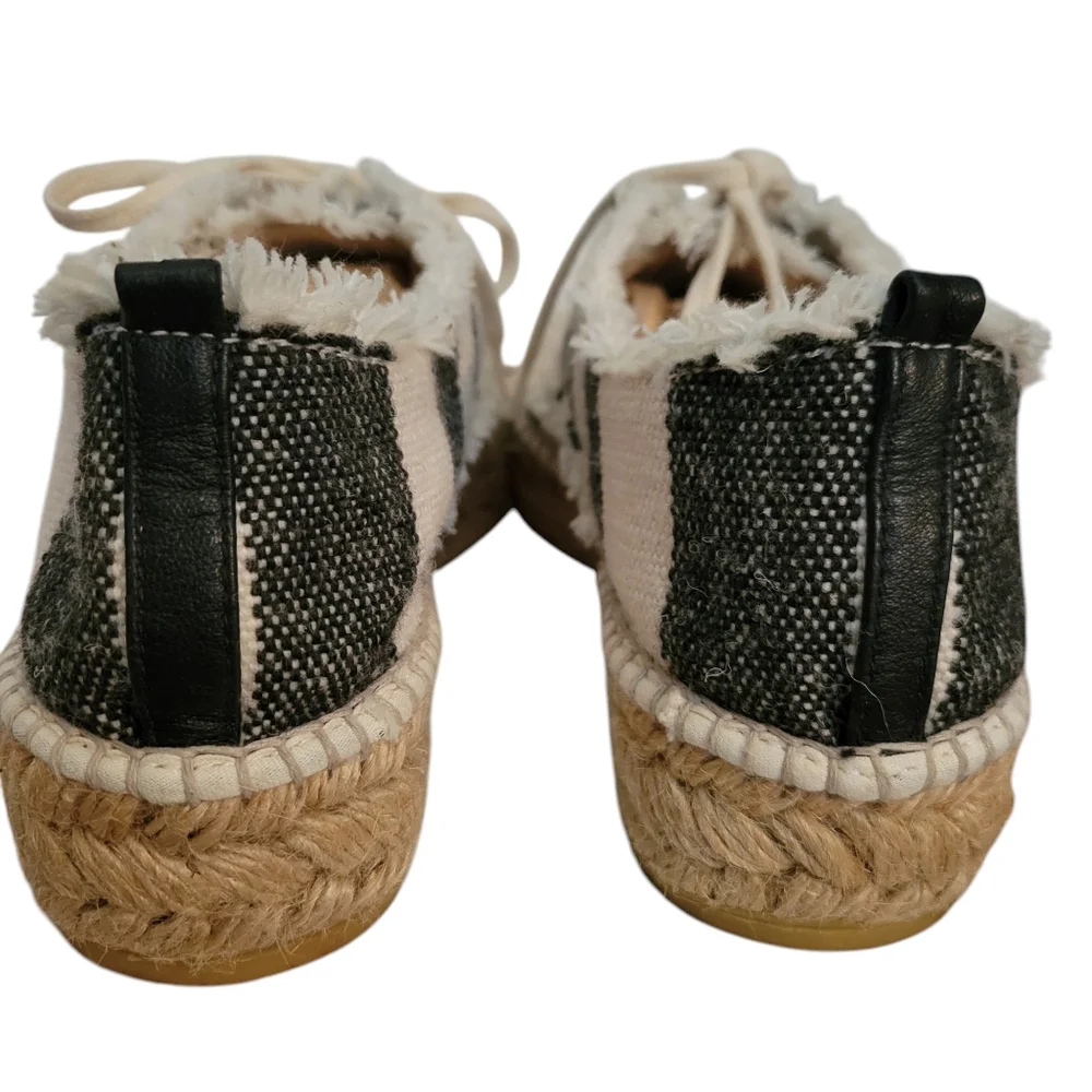 Loeffler Randall Alfie Striped Platform Espadrille Size 6/36